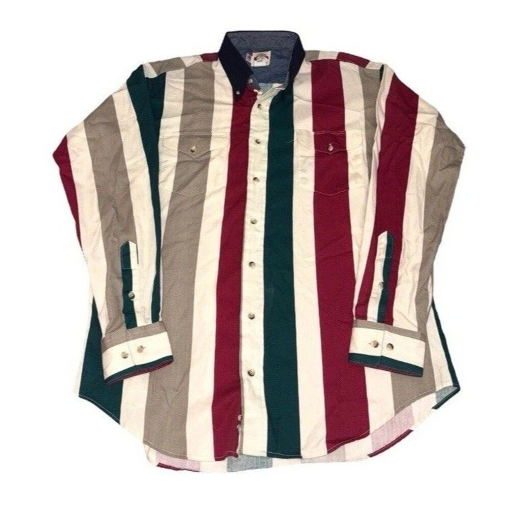 Old El Paso Vintage Button Down Shirt Brushpopper Men’s XL 16.5 35 Western Work